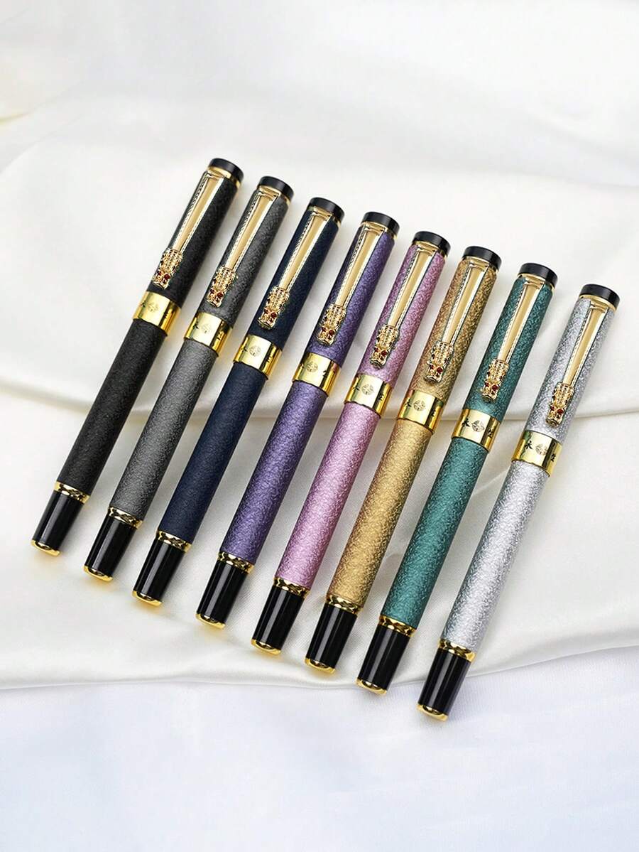 1pc Women's Best Luxury Ballpoint Pen, Gift Set, Black Ink High-End Ballpoint Pen, Reusable, Professional Beautiful Pen, Cool Pen, Lovely Designer Ballpoint Pen, Calligraphy Pen, Calligraphy Practice Pen - Multicolor - View 1