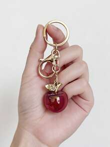 Fashionable Creative Apple Shaped Keychain, Bag Charm, Car Key Chain Pendant, Suitable As Birthday, Holiday, Party Gift For Girlfriend, Wife - Multicolor - View 9