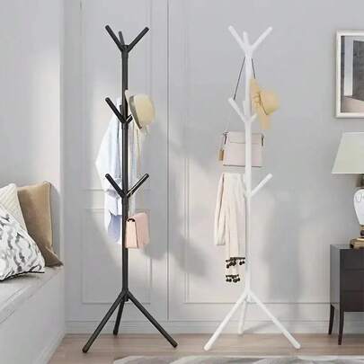 1pc Premium Vertical Coat Rack, High Capacity Floor Standing Wardrobe, Suitable For Bedroom, Minimalist Entry-Level Storage Organizer, Essential Home Storage, Space-Saving, Door Hanging Clothes Rack. Ideal For Seasonal Decor, Makes A Thoughtful Holiday Gift
