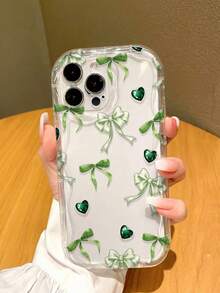 蝴蝶结奶油色漩涡波浪边透明简约防震加厚手机保护壳，印花设计，适用于 17/17 Pro/17 Pro Max、16 XR/7/8、15 Pro Max、13/14 Pro Max、11/12/14、Galaxy A13 4G、A22、A21S、A51 4G、A52、S22 Ultra、A33 5G、A34、A35、10、Note 11 4G、11 Lite、A53、A14、A23、S23 Ultra、S24、A14、A15、S23、A73、A55、A54。 - 彩色 - 查看 8