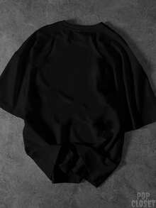 Brooklyn 07 Flames Unisex T-Shirt, 100% Cotton, New Release, Premium Casual Style - màu đen - Xem 2