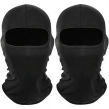 2 件装薄款拉法帽滑雪面罩头套全脸面罩防风防晒防紫外线帽男女通用 - 彩色 - 查看 12