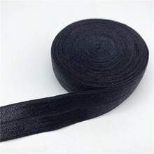 2 tamaños, 1 pulgada (25mm) Cinta elástica de satén plegable, Cinta de satén de spandex para el cabello, Accesorios para el cabello con encaje - Elige colores - Ver 38