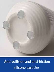 哥特式树脂骷髅花盆 - 白色，适合种植多肉植物、香草、小型室内植物，室内/室外均可使用（厨房、露台、浴室），易于清洁，引人注目的家居园艺装饰品，适合植物爱好者和哥特爱好者。 - A - 查看 8