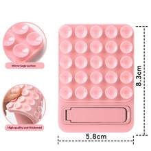 25pcs Silicone Suction Cup Phone Holder, One-Piece Suction Cup Silicone Adhesive Strong Suction Pad Stand - Multicolor - View 8