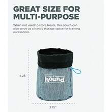 Outward Hound Kyjen 23006 Treat Tote Treat And Training Bag Dog Treat Carrier Bag Adjustable Shoulder Strap Large Blue - como en la foto - Ver 5