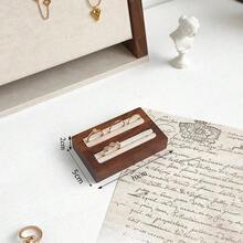 胡桃木黑色和米色戒指展示架，高端珠宝戒指展示架，珠宝店展示架，摄影道具 - 彩色 - 查看 12