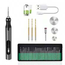 30pcs Diamond Drill Bit Set, 2.35mm Shank Diameter, Suitable For Metal, Wood, Glass, Ceramic, Rotary Tool Carving, Polishing, Grinding, Perfect Manual Tool - One Size Fits All - View 1