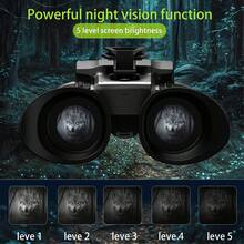 Adult Dual-Screen Night Vision Headset, Supports 4K Video Recording, 48MP Photography, 8X Zoom, With 3500mAh Rechargeable Battery, Dual Screens More Suitable For Animal Observation And Photography - Black - View 5