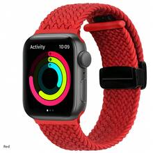Folding Magnetic Buckle Strap For Apple Watch 11, 10, Series 9, 8, SE, 5, 6, 7 - 46mm, 42mm, 45mm, Ultra 49mm, 44mm, 41mm Braided Bracelet Band - Multicolor - View 13