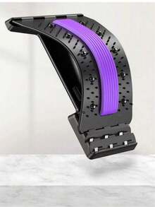 Masajeador de relajación y estiramiento de la columna lumbar, soporte para la cintura, el cuello y la espalda, herramienta de estiramiento lumbar para ejercicios y acondicionamiento físico - Multicolor - Ver 8