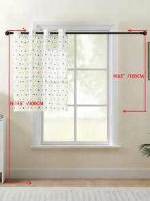 1片/2片装欧式古典刺绣薄纱窗帘，白色透明窗帘，适用于卧室、阳台、客厅，奢华窗帘，优雅白色蕾丝窗帘，饰以精致叶子刺绣，透光涤纶窗帘，适用于客厅、卧室、办公室等场所 - 可机洗，卧室装饰窗帘。 - 彩色 - 查看 23