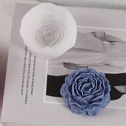 1pc Peony Flower Silicone Mold, DIY Peony Flower Mold