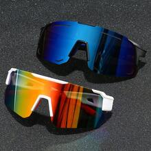 两副/套 女士塑料运动骑行环绕式Y2K风格装饰时尚眼镜，适合日常佩戴、摄影、购物、骑行、滑雪等。夏季海滩度假、户外活动、旅行必备。Y2K风格超大环绕式镜框，适合音乐节、学院风、返校季等场合。 - 彩色 - 查看 6