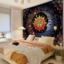 Tapestry Boho Sun Tapestry Bohemian Tapestry For Bedroom Vibrant Tapestries Wall Hanging Bedroom Living Room Wall Art And Home Decor Tapestry For Bedroom Wall Tapestry - G-1 - 查看 4
