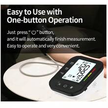 Blood Pressure Machine, Automatic Upper Arm Blood Pressure Monitor With 2 Users Results Recalls, Backlit Large LCD Screen Adjustable Cuff 9 To 17 Inches - ALPS-GRAY - View 6