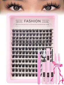 144pcs Lashes Book, C-Curling, Large Quantity, Best Quality With Lowest Price, New DIY Eyelashes, Fluffy Soft, 3D Mink False Eyelashes, Fake Lashes, Makeup, Extension Eye Lashes, Short Eyelashes, DIY Eyelashes, Light Eyelashes, Extensions False Lashes DIY At Home - Multicolor - View 9