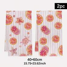 2 khăn lau bếp họa tiết kẻ caro đỏ và tôm hùm/cua, khăn lau bếp bằng sợi microfiber siêu thấm hút, khăn lau bát đĩa, món quà tân gia và sum họp gia đình hoàn hảo, khăn lau bát đĩa và khăn lau bếp, trang trí nhà cửa ngày lễ. - Màu Hồng baby - Xem 12