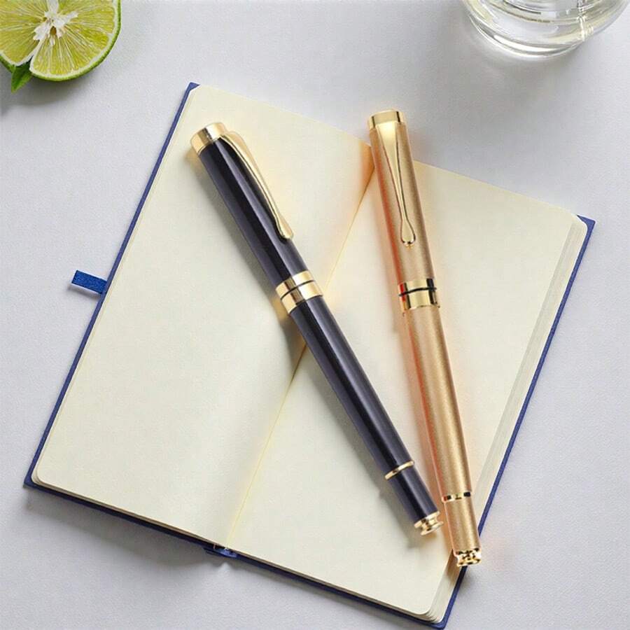 A Pen Luxury Classic Metal Ballpoint Pen/Light Luxury Fashion Neutral Pen/Business Signature Office Pen/Exquisite Gift Pen/Senior Men's And Women's Executive Pen/Refilling/Student Writing Pen