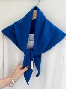 1pc Pure Wool Triangular Scarf, Versatile Use, Excellent Warmth, Suitable For Winter Wear, Can Be Used As Headwear Or A Fashionable Multifunctional Gift - Multicolor - View 27