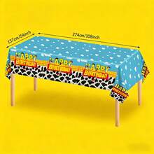 Milk-Themed Tablecloth Party PE Disposable Oil-Proof Table Cloth - Multicolor - View 2