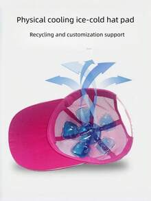 Cooling Ice Pad Gadget Gel Ice Cap Heat Protection Cooling Patch Outdoor Heat Dissipation Patch Cold Patch Ice Crystal Simple Summer Cool Inner Pad Head Cooling Petal Ice Patch Reusable - A - View 2