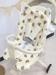 1pc Cute Ear Design Thick Warm Soft Baby Stroller Seat Cushion - Multicolor - View 2