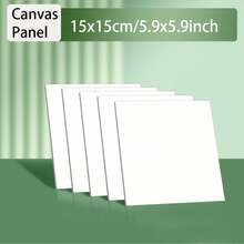 5pcs Canvas Painting Boards, Size 20x30cm/8x12in, 20x15cm/8x6in, White Primed, Suitable For Acrylic Oil Watercolor Painting Projects, Fit For Different Groups - 3mm Thick, Perfect Art Supplies, Enjoy The Joy Of Painting - Multicolor - View 14