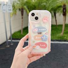 Newmine Novelty Case: 3D Wavy Cute Bunny Phone Case/Bracelet Protector With High-Value Cartoon Design And Drop-Proof Features. - Multicolor - View 69