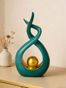 Questa scultura d'arte astratta moderna è un pezzo perfetto per la decorazione della casa, adatto per sale da pranzo, soggiorni, uffici e altro ancora. È anche un ottimo regalo per matrimoni, compleanni, festività, festa della mamma e una scelta meravigliosa da regalare agli amici. - Multicolore - Visualizzare 12