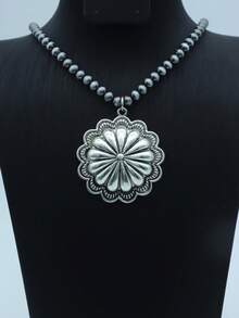 1件新款印花圆形菱形几何朋克风男士吊坠项链 - 項鍊 - 查看 18