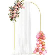 1pieza Arco s para Decorar 1.2/1.5/1.8/2.0/2.2m,Decoraciones para una Fiesta Soporte Para Globos Flores para Fiestas,Bodas,Festivales,Soporte para arco de cumpleaños - Dorado - Ver 1
