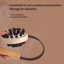 Búa massage bằng gỗ - Máy massage đệm khí tác động kép giúp thư giãn cơ bắp sâu - Thiết kế tay cầm dài tiện dụng cho lưng, chân và toàn thân - Giải pháp chăm sóc bản thân tự nhiên, tuyệt vời cho Halloween và Giáng sinh - A - Xem 9