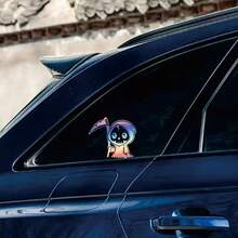 Popular Car Stickers, Creative Mini Grim Reaper Stickers, Cute Grim Reaper Stickers For Car Body, Rear Glass, Fuel Tank Cover, Side Windows, Scratch Cover, Waterproof, Sunproof, No Residue - Cute Grim Reaper - View 3