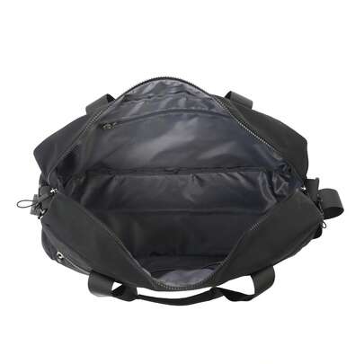 Color Block Nylon Duffel Bag With Shoulder Strap For Gym & Travel