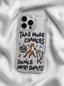 跳舞猫图案透明手机壳，兼容 13/11/17/17 Pro/16/14/15/15 Pro/15 Plus/15 Pro Max/7 Plus/8 Plus/X/Xs Max/Xr/11 Pro/12 Pro/13 Pro/14 Pro/12 Mini/13 Mini/11 Pro Max/12 Pro Max/13 Pro Max/14 Pro Max/14 Plus/17 Pro Max/17 Air/6/6s Plus/7/8/16 Pro/16 Plus/16 Pro Max/SE2/17 Pro Max 和三星 Galaxy A54/A14/A12/A13/A15/A32/A33/A24/A52S/S20/S21/S22/S23/S24/S23 Plus/S24 Ultra/S25/A15/A33/A23。 - 彩色 - 查看 5