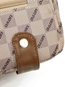 韩版高品质外套，袖口采用弹性设计，腋下饰有格纹图案，牛津布面料，适合中老年女性时尚穿着。妈妈包。 - 彩色 - 查看 3