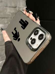 Funny Phone Case,Ugly Phone Case 1pc Minimalist Funny Graphic UV Printed Phone Case, Compatible With IPhone 17-11 Pro Pro Max Plus, Gift For All Occasions - Black - View 4