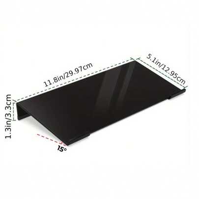 1 Giá đỡ bàn phím acrylic - Giá nâng để bàn nhỏ gọn, phù hợp cho bàn phím và máy tính mini, thiết kế tiết kiệm không gian, hoàn hảo cho văn phòng hiện đại | Giá đỡ bàn phím thời trang | Đế nhựa bền chắc