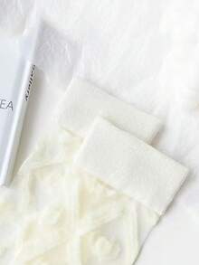 4 Pairs Transparent Socks For Women, Summer Thin Leopard, Black & White, Ins Mid-Calf, Striped, Plaid, Glass Silk Socks - Multicolor - View 5