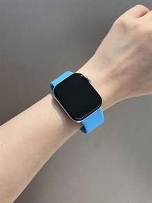 1 dây đeo đồng hồ silicon thời trang, phù hợp với đồng hồ thông minh Watch Fit 3/Fit 4/Fit 4Pro. - màu xanh nhạt - Xem 2