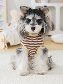 1 pieza Ropa para mascotas Chaleco con bolsillo y diseño de dibujos animados - Multicolor - Ver 2