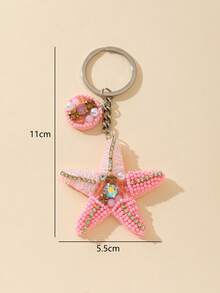 1 pieza Decoración con forma de langosta hecha a mano con cuentas, accesorio decorativo para bolsos de mujer, cosas lindas y tropicales, artículos esenciales para el coche, decoración del coche, artículos de vacaciones kawaii, accesorios para bolsos, accesorios para bolsos, regalos para maestros - Rosa - Ver 5