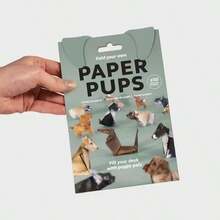 Origami 3D fofo de gato, cachorro, dinossauro, representação realista, múltiplos formatos, adequado para artesanato, decorações, presentes, eventos, ótimo para o Dia da Mentira, aniversário, festa - Multicolorido - Visão 2