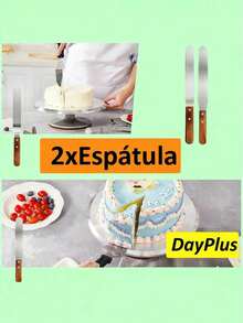 Cake Turntable, Non-Slip Rotating Rack For Decorating, Cake Decorating Tool, 31cm Cake Baking Turntable - 銀色 - 查看 5