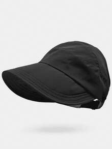 1pc Women's Ponytail Sun Hat, Suitable For Cycling, Travel And Camping - Color - View 8