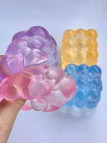 1个随机颜色惊喜发货，成人派对玩具，趣味减压玩具，桌面装饰，恶作剧礼物，创意成人派对小礼物，毛绒玩具，捏捏乐玩具，可爱小玩意，Needo，芝士捏捏乐，捏捏乐饺子， - 彩色 - 查看 3