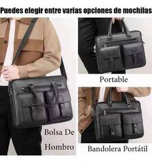 Men Briefcase - 黑色 - 查看 3