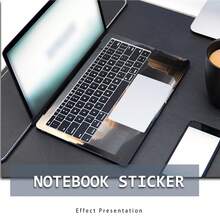 2张印花笔记本电脑贴膜，适用于惠普、苹果、康柏、宏基等品牌的15.6-16英寸笔记本电脑，可移除且防刮擦 - 查看 4