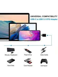 铝合金材质，1个USB-C转USB适配器，即插即用数据转换器，兼容 17/16/15 Pro Max/15 Pro/15 Plus/15、S26/S25/S24/S23/S22/S21/S20系列，复活节礼物，生日周年纪念派对礼物 - 彩色 - 查看 7